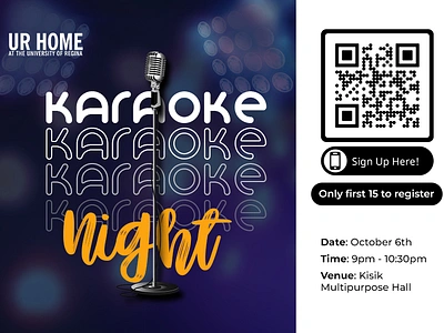 Karaoke Night Event Flyer event flyer graphic design karaoke social media ticket