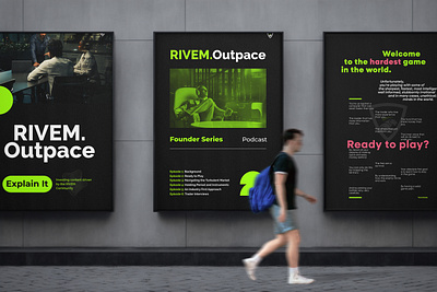 Marketing graphics for Rivem. ads advertisement b2b brand identity branding business campain facebook post finance fintech graphic design identity marketing minimal post poster saas social media template