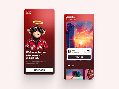 NFT Mobile App app app design design interface mobile app nft nft app nfts ui ui design user interface