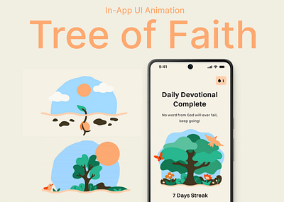 UI Animation - Tree of Faith animation branding graphic design illustration logo motion graphics ui