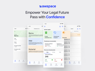 Lawspace Mobile App Design app learning legal mobile ui uiux ux