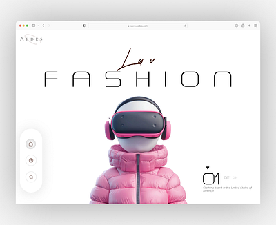 AEDES Fashion: Hero section design design fashiondesign fashionwebsite herodesign heropage herosection ui uiserexperience uiux uiuxdesign uiuxdesigner uiuxdesigns userinterface ux