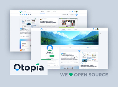 Otopia - Open Source Community & Collaboration Network network open source social ui ux webdesign