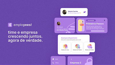 Employees! - Aplicativo para trilha de carreira app design mobile product designer ui ux