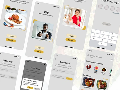 Flash Food App design food mobile app premium ui