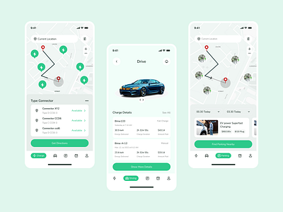 Parking Mobile App Design booking clean design driver graphic design inspiration location mobile app design mobile app ui park parking area parking space rent smart parking ui uiuxdesign ux design vehicle