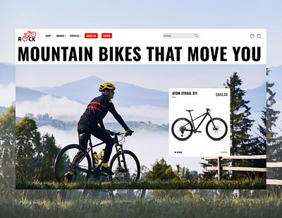 Mountain Bike Store Design bike bike store creativedesign design e commerce figma figmadesign graphic design mountain mountain bike sports design store ui web design