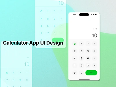 Calculator App UI Design branding design graphic design illustration logo manipulation photo ui ux vector