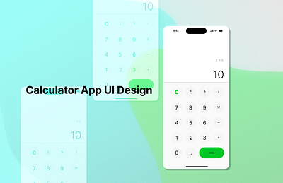 Calculator App UI Design branding design graphic design illustration logo manipulation photo ui ux vector