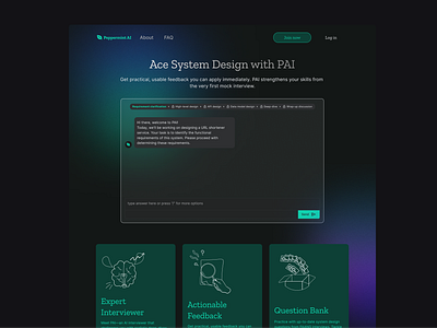 AI Tool landing page - launching soon ai tool design landing page ui web webdesign