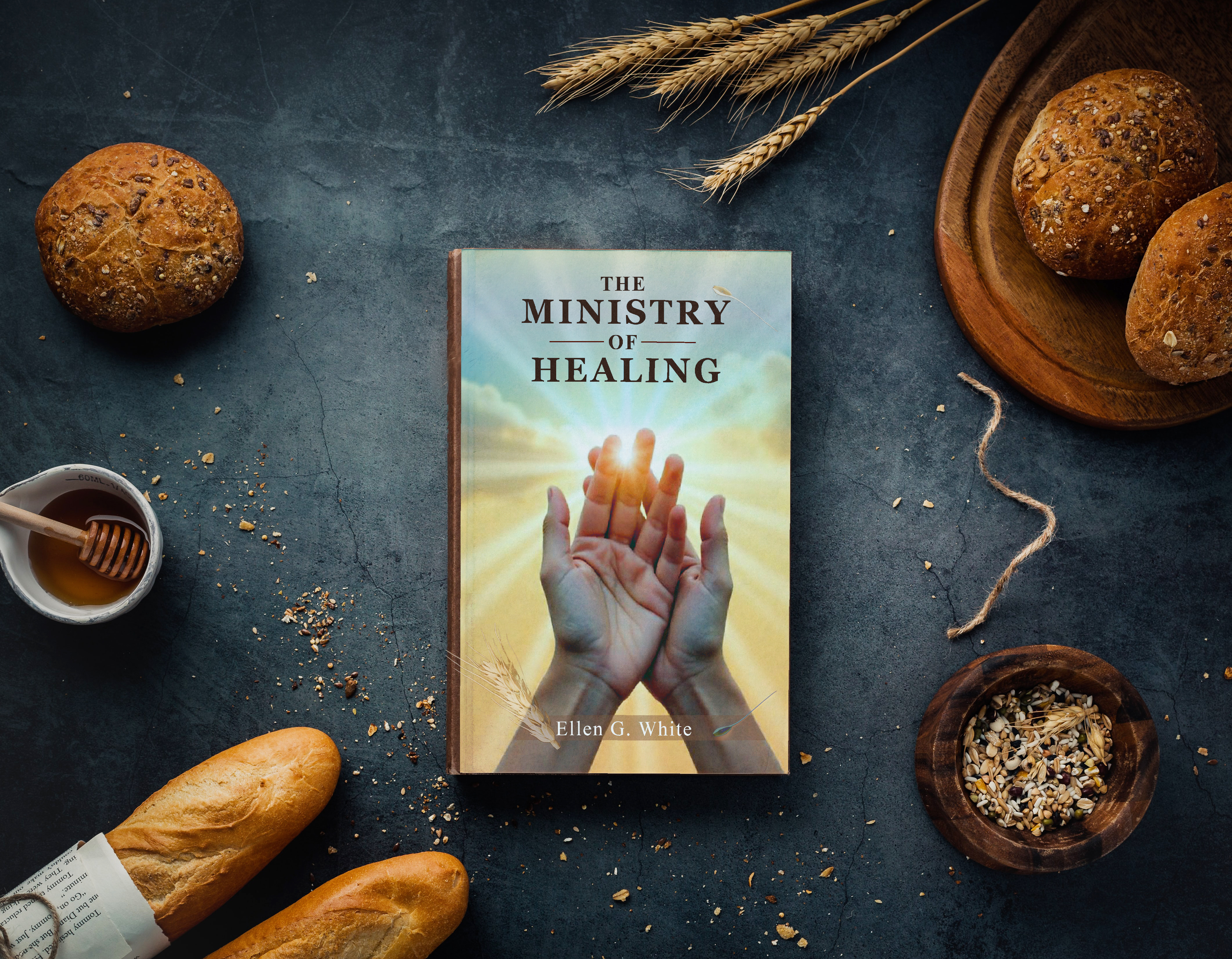 The Ministry of Healing || Ellen G. White's book cover book cover design ebook cover design ellen white book ellen white book cver desing