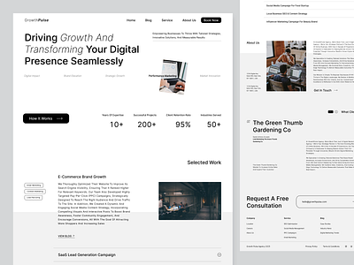 GrowthPulse : Where Strategy Meets Creativity 💡 creative agency digital agency digital marketing home page landing page marketing agency seo agency web page website