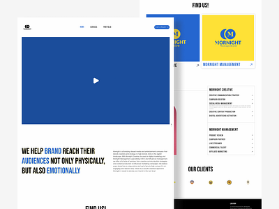 Mornight - Creative Agency Landing Page agency branding clean creative design figma landing page modern simple ui uiux ux website white
