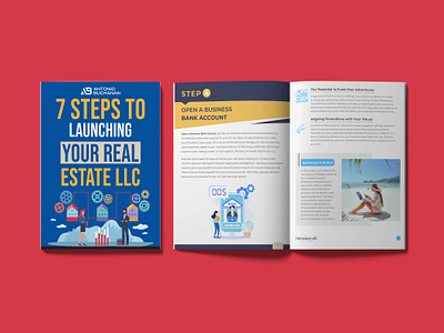 7 Steps To Launching Your Real Estate LLC adobe indesign brochure ebook cover ebook design ebook layout layout design lead magnet pdf real estate