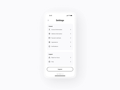 Daily UI Challenge #8 account app application clean minimal mobile personal settings simple ui ui design user interface design ux