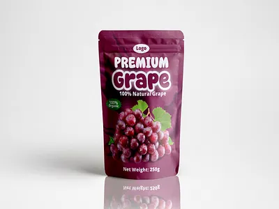 Grapes Pouch Packet Design grapes pouch pouch graphic design