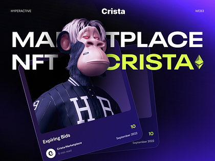 💸 Product design for the NFT Marketplace Crista | Hyperactive