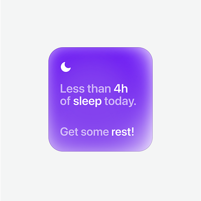 Sleep tracker iOS Widget app figma ios ui uidesign widget