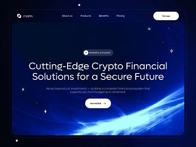 Crypto Finance - Web Concept chart coin crypto crypto design crypto trade crypto trading design ui ux wallet wallet design web website wed design