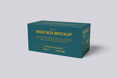 Wide Box Mockup Bundle Set - Rielismee product