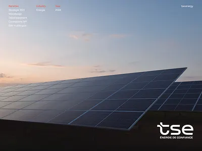 Redesign of TSE's website, solar energy expert | by Digidop branding component design graphic design green tech redsign of website responsive design solar energy tse tse energy ui ux webdesign webflow energy website