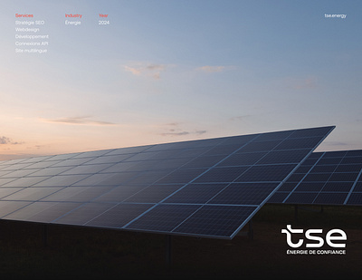 Redesign of TSE's website, solar energy expert | by Digidop branding component design graphic design green tech redsign of website responsive design solar energy tse tse energy ui ux webdesign webflow energy website