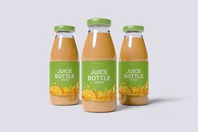 Juice Bottle Mockup Bundle Set - Rielismee packaging