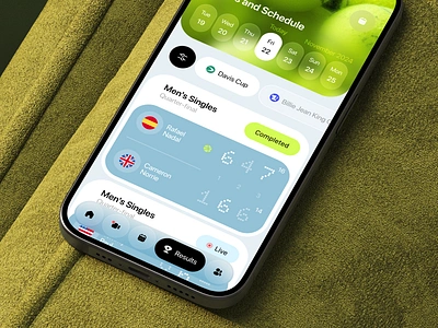 Tennis Match Reports & Analysis | Sports Insights Mobile App app card mobile design mockup onboarding product design saas service sport tennis ui ux uxui