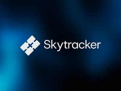 Skytracker – Logo Design branding cosmos dark design flat gradient logo minimal minimalism minimalist satellite sky space