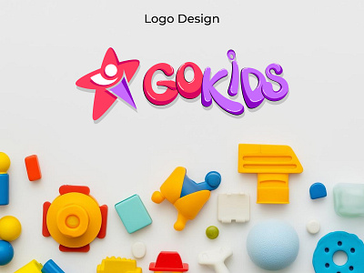 GoKids - Childcare Services Logo baby babysitter babysitters babysitting child childcare children daycare kids kidscare nanny nannylife