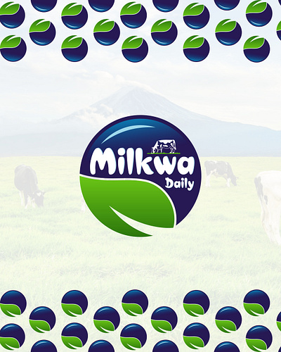 Milkwa Daily Logo Design Branding for Dairy Product mizzeodigital