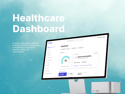 Hospital Management Dashboard ai analytics artificial intellgence dashboard desktop filters healthcare hospital medical suggestive cards ui