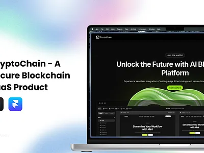 CryptoChain - A Secure Blockchain SaaS Product landing page crypto landing page cryptochain framer framer website landing page landing page design product landing page saas saas landing page saas product saas website
