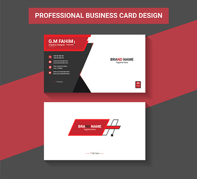 Professional Business Card Design brochure business card card flyer id card illustrator photoshop