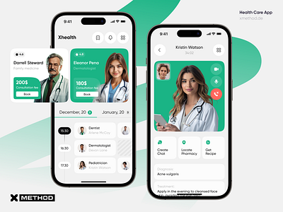 Online Doctor Sessions iOS App android app branding calendar call care conference design doctor figma health healthcare ios medical mobile online schedule ui ux video