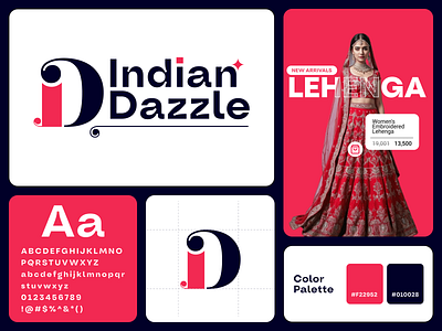 Indian Dazzle: Celebrating Ethnic Elegance brandidentity brandingforretail brandingshowcase colorpaletteinspiration contemporaryethnicstyle culturalaesthetics designforculture elegantbranding elegantdesign ethnicbranding ethniccraftsmanship indiancraftsmanship indiandazzle logodesign luxuryethnicbrand modernmeetstradition traditionalbranding typographydesign vibrantbranding visualidentity