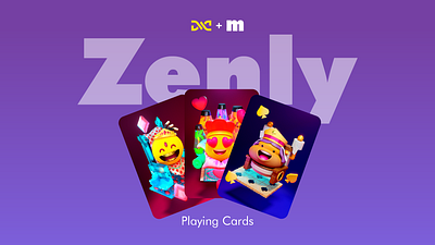 Zenly Playing Cards 3d 3d artwork 3d character 3d emoji 3d model 3d modeling artwork blender board game brand cards cycles deck design emoji illustration playing cards poker print