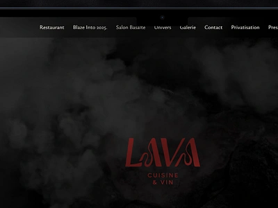 LAVA - Paris's Restaurant framer ui