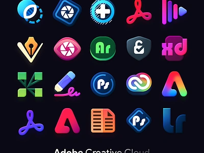 Adobe Creative Cloud Redesign adobe after app branding capture concept effects icon icons illustrator logo mix pack photoshop premier premium redesign ui ux xd