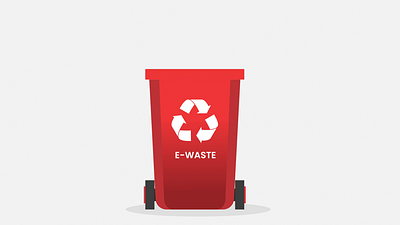 E-Waste Trash Can & Recycle Waste Lottie Animation Pack after effects animation batteries waste bulb waste design e waste electronic waste illustration laptop waste lottie animation lottie files motion graphics phone waste recycle recycle waste trash animation trash can ui ui animation ux design