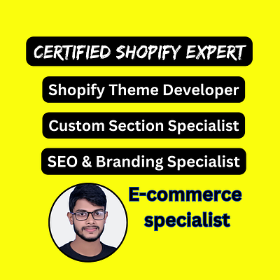 Hi, I'm Ridoy! 👋 Your Shopify Expert & Digital Growth Partner certified shopify expert custom section specialist e commerce specialist one product shopify theme developer