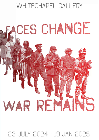 Archive of Dissent - FACES CHANGE WAR REMAINS animation archive of dissent peter kennard war art war poster