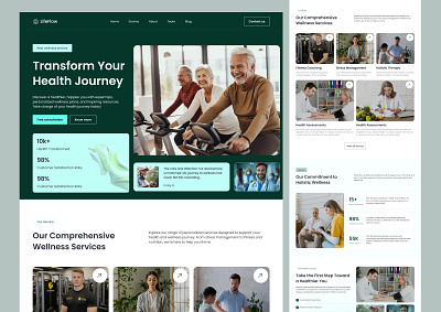 Health & Wellness Website design health wellness website ui ui design ui ux design uiux ux design