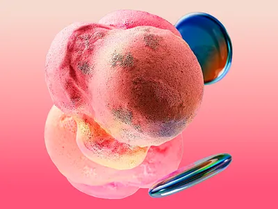 3D Design: Organic Blobs 3d 3d abstract art 3d design 3d forms 3d render 3d texture abstract forms abstract shapes color palette design modern organic blobs organic shapes pink background textured textured design
