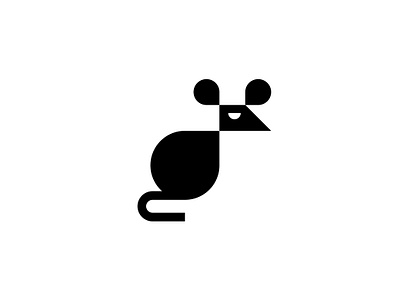 Mouse logo abstract branding logo design mice minimal modern mouse logo