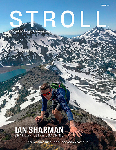 Cover • Stroll NorthWest Crossing cover indesign layout magazine print publication typography