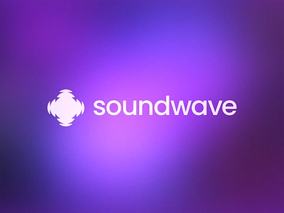 Soundwave – Logo Design branding circle design flat gradient logo mesh minimal minimalism minimalist modern sound wave