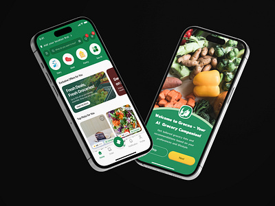 Ai Grocery App aiappsolutions aidrivendesign aigroceryapp aishoppingexperience appdesigninspiration appprototype appuxui clean creativeappdesign dashboard groceryappdesign mobile app mobileappdesign modernappdesign smartshoppingapp ui user interface usercentereddesign ux uxuidesign