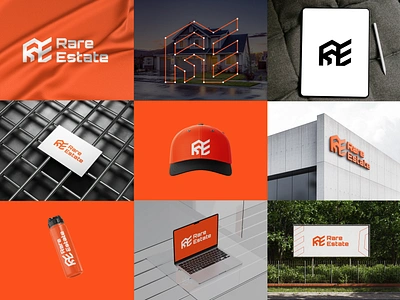 Rare Estate Logo and Identity Design brandidentitydesign branding brandinglogo businesslogo logo logobranding logodesign logodesigner logonew logos logotype modernlogo real estatelogo techlogo toplogodesigner