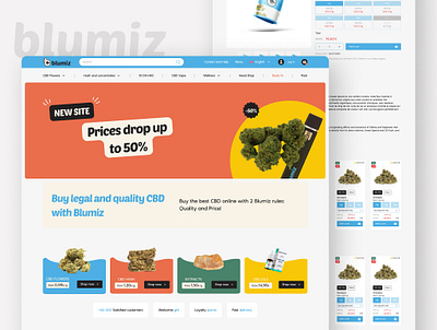 E-commerce Website Blumiz design ecommerce online store shop store ui ui ux ux web design